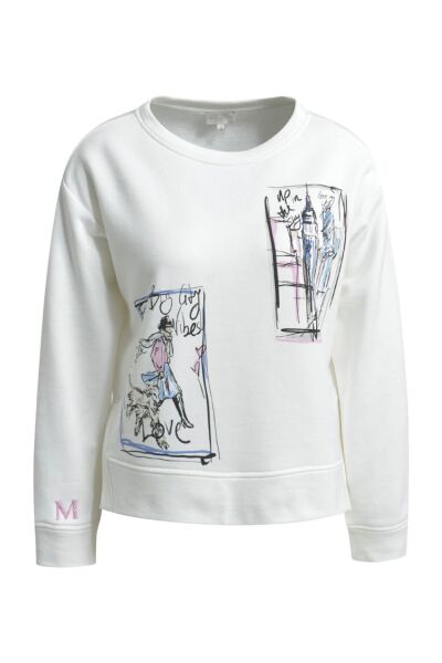 ROUND NECK SWEATSHIRT W/ AW SLITS 1