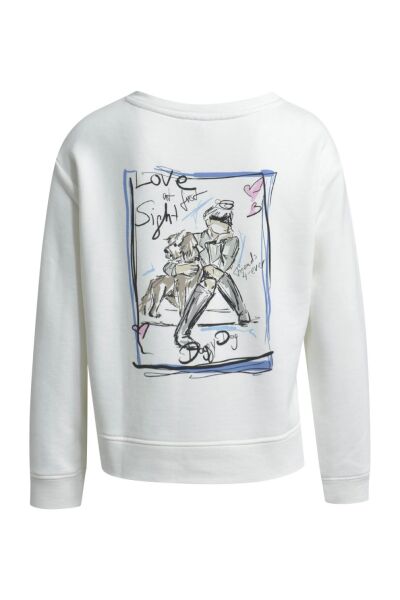 ROUND NECK SWEATSHIRT W/ AW SLITS 1