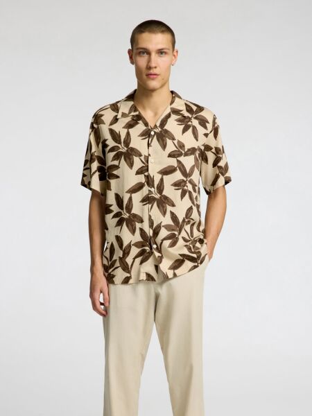 SLHREGNOA MIX SHIRT SS RESORT
