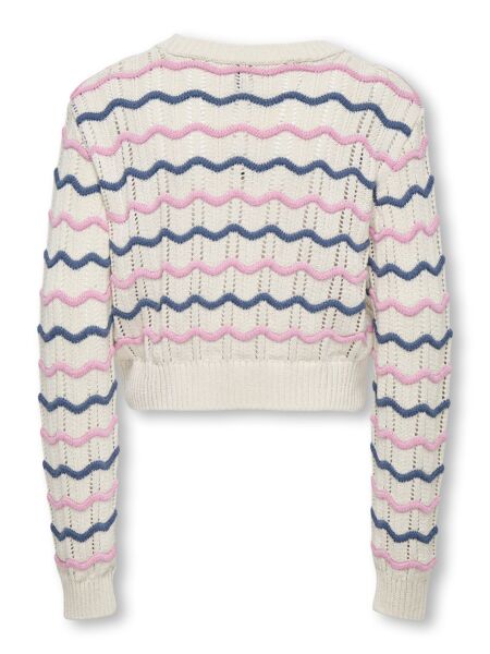 KOGSTIA LIFE LS O-NECK STRIPE KNT