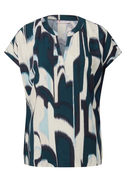 LTD QR Shirtblouse w splitneck