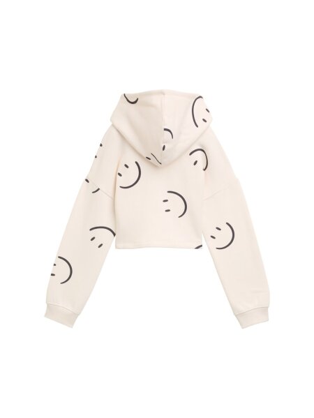 cropped allover printed hoody