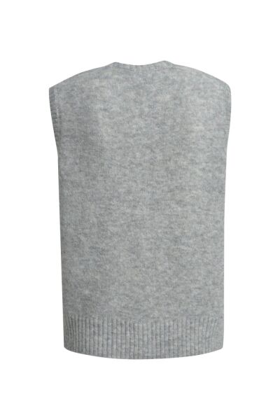 FITTED, SLEEVELESS VEST WITH BUTTON