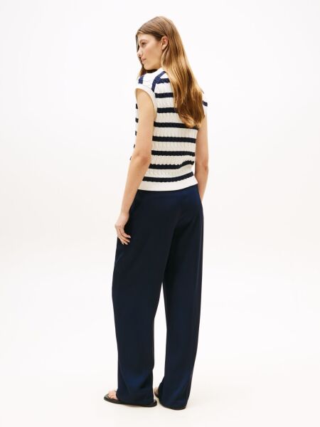 CO CABLE MID GG OPEN POLO VEST