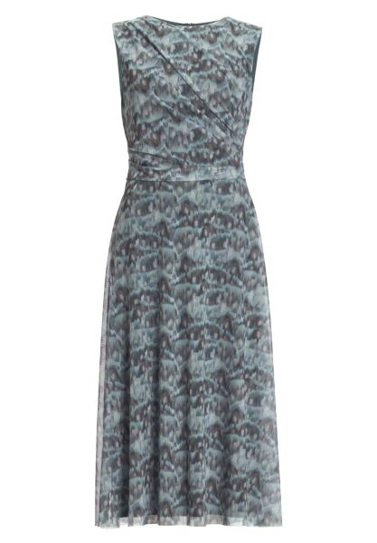 Midi Kleid aus weichem Mesh mit abs
