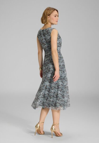 Midi Kleid aus weichem Mesh mit abs