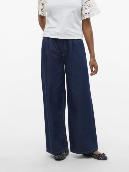 VMVALERIA MR WIDE STRING JEANS MIX