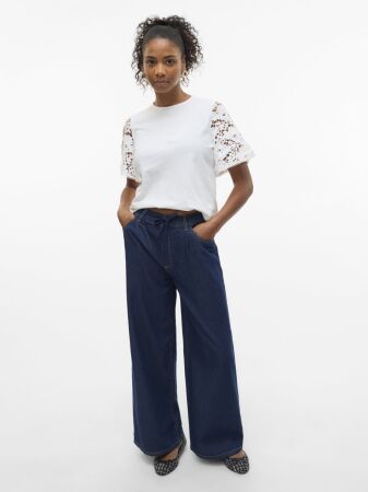 VMVALERIA MR WIDE STRING JEANS MIX
