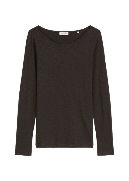 T-shirt, long sleeve, boat neck