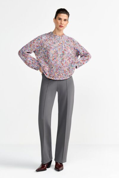 Multicoloured Mock Neck