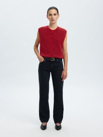 SLFLULU SL BUTTON O-NECK VEST NOOS