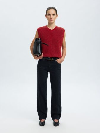 SLFLULU SL BUTTON O-NECK VEST NOOS