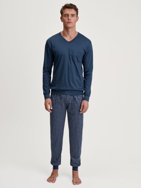HERREN Pyjama mit Bündchen