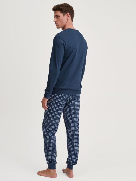 HERREN Pyjama mit Bündchen