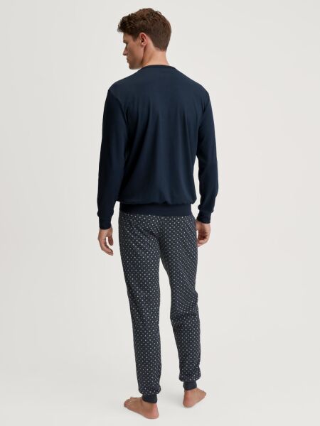 HERREN Pyjama mit Bündchen