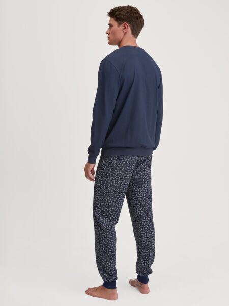 HERREN Pyjama mit Bündchen