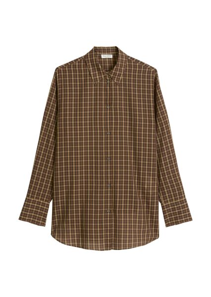 Blouse, oversized fit, kent collar,
