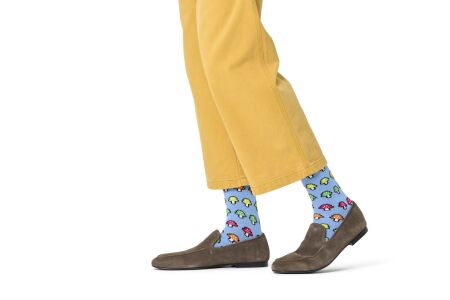 Mushroom Stripe Sock