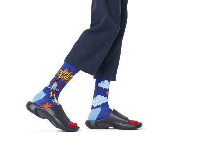 Flying Super Dad Sock
