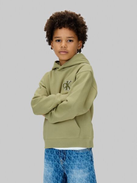 BONDED PIQUE TOWEL MONO HOODIE