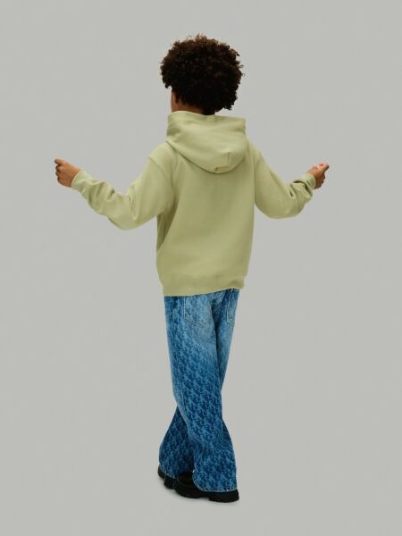 BONDED PIQUE TOWEL MONO HOODIE