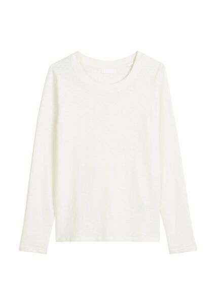 T-Shirt, LSL, High Crewneck, Slub