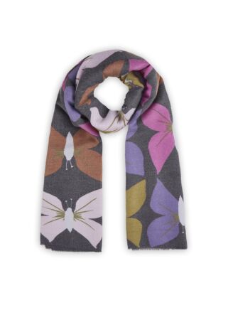 PRINTED SCARF POLYESTER/VISCOSE BUT