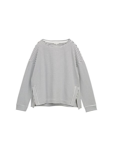 Sweatshirt striped boatneck