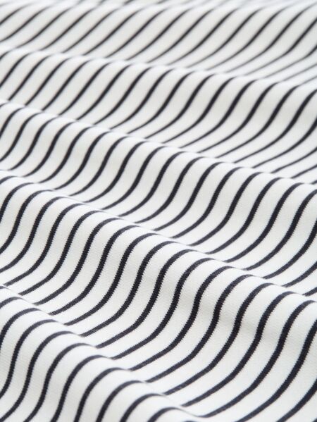 Sweatshirt striped boatneck