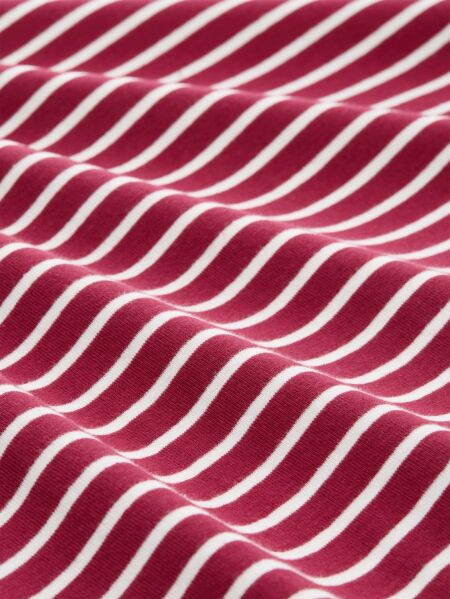 T-shirt striped boatneck