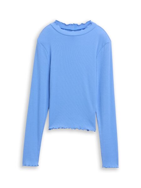 cropped rib longsleeve