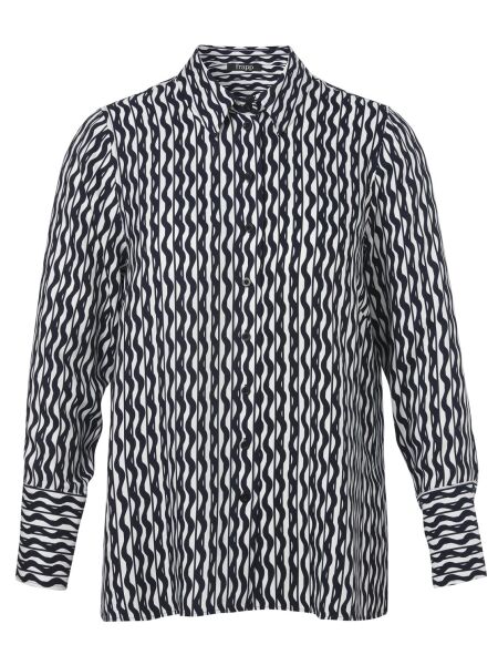 Bluse Hemdkragen 1/1 Arm Druck