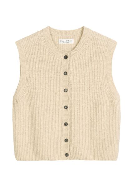 Vest, sleeveless, round neck