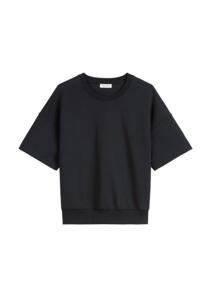 Sweatshirt, short sleeve, logo embr