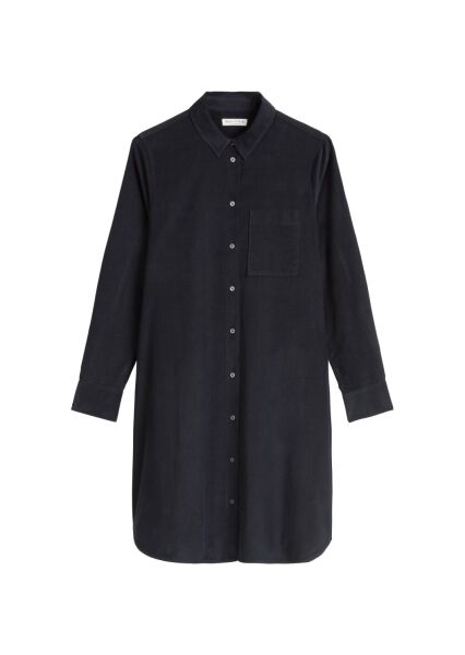 Dress, a-line, shirt details, long