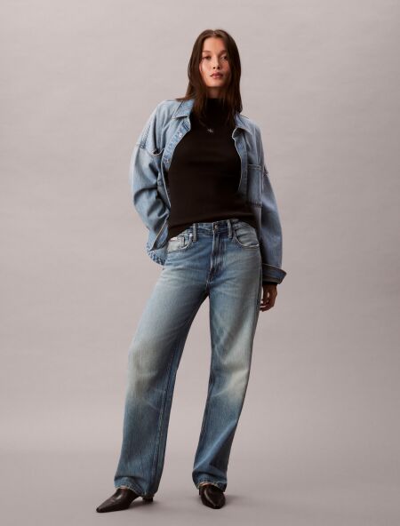 LS WOVEN LABEL TURTLENECK