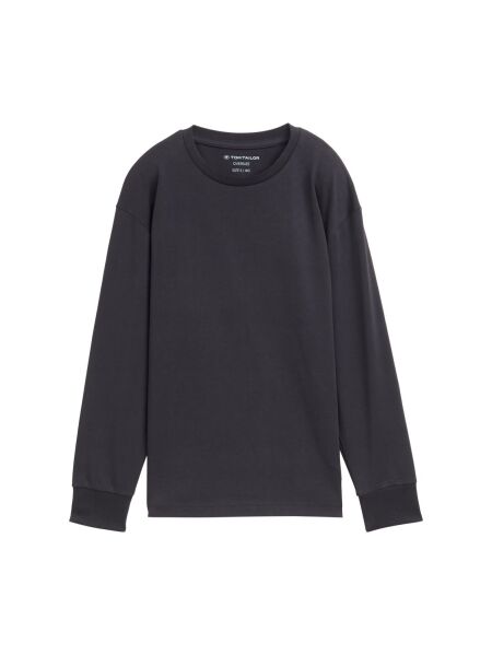 oversize basic badge longsleev