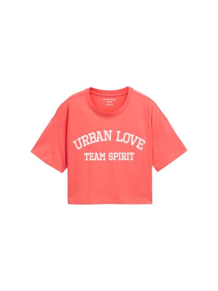 cropped printed t-shirt