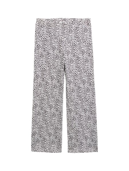 allover printed wide leg pants