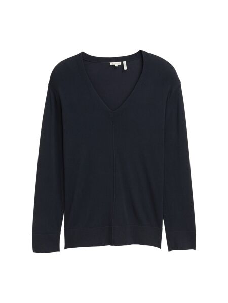 knit fluent v-neck pullover