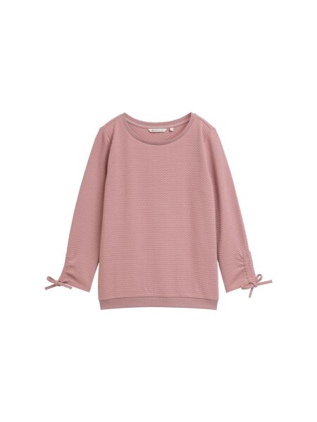 Sweatshirt w. sleeve detail