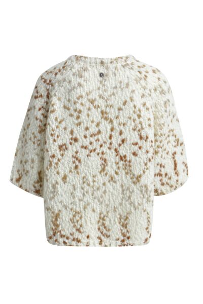 EFFECT YARN HALF SLV PULLOVER