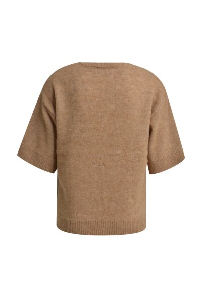 LIGHT BOUCL V-NECK PULLOVER