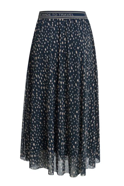 PRINTED MESH SKIRT