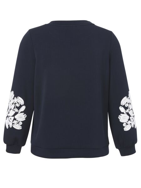 Sweatshirt Rundhals 3/4 Arm