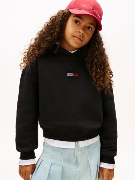 RHINE STONE FLAG HOODIE