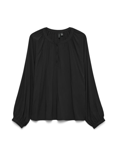 VMBELLA LS PLACKET TOP WVN GA NOOS