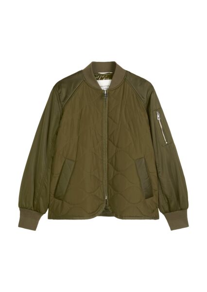 Quilted cape jacket, blouson detail