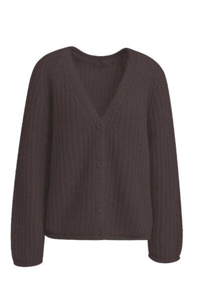 HAIRY VNECK CARDIGAN