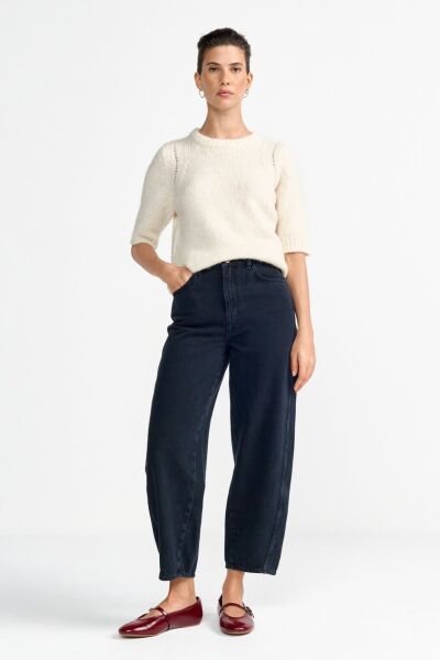 Overdyed Barrel Leg Denim